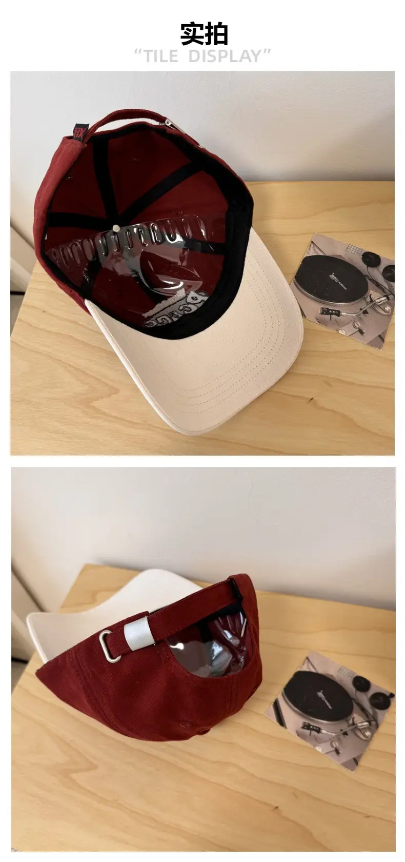 American College Cap Set of 3 Retro Colors — feature 6