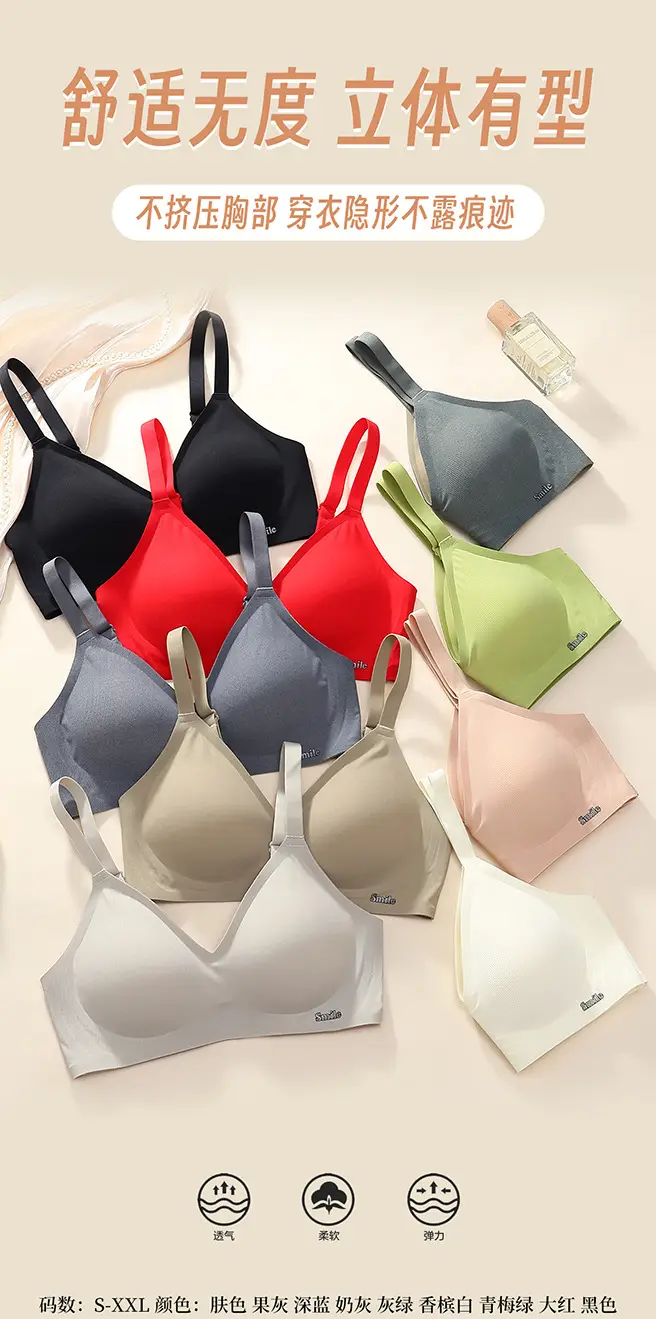 Wire-Free Jelly Soft Bra for Women, Adjustable Side Cinch, Breast-Covering, Ultra-Thin — feature 1