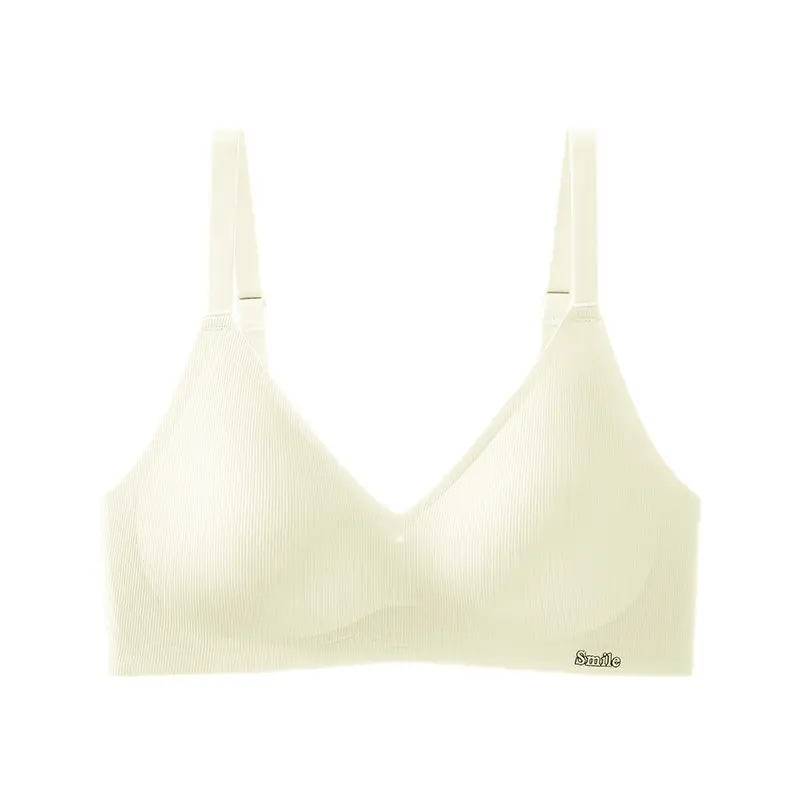 Wire-Free Jelly Soft Bra for Women, Adjustable Side Cinch, Breast-Covering, Ultra-Thin