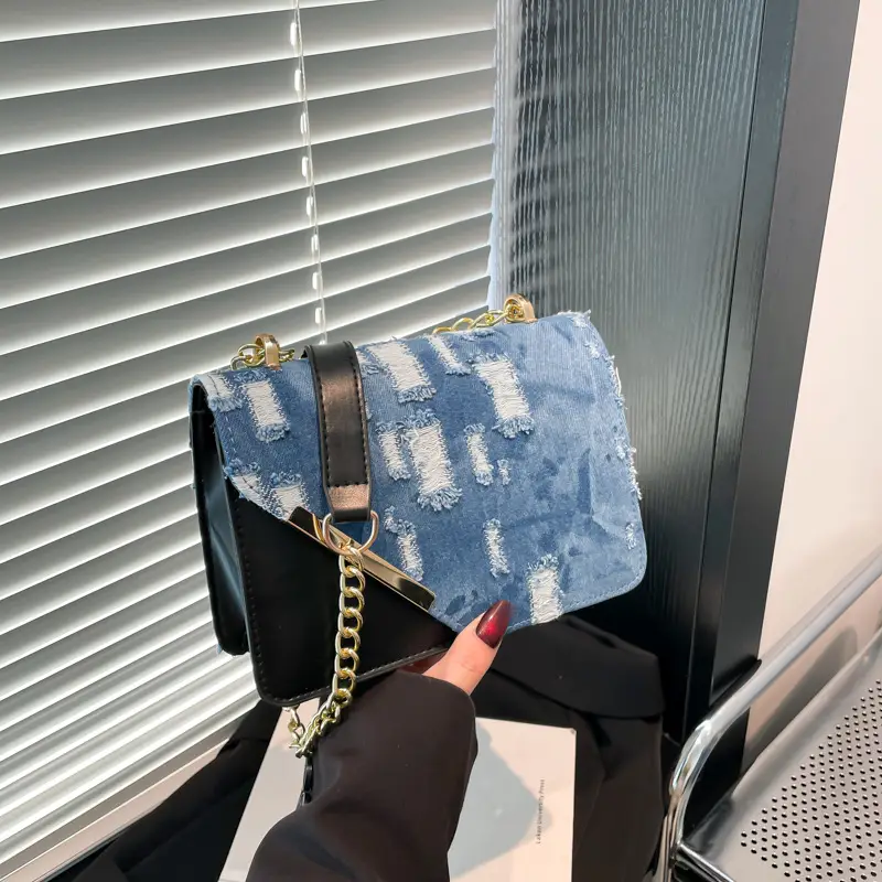 2025 Blue Printed Shoulder Bags for Women