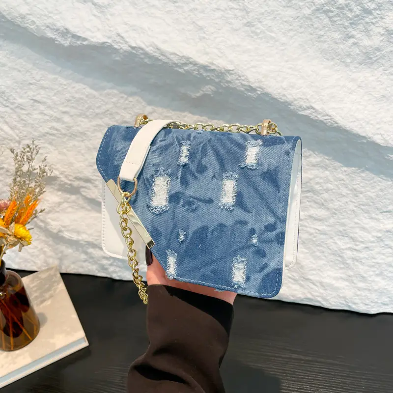 2025 Blue Printed Shoulder Bags for Women