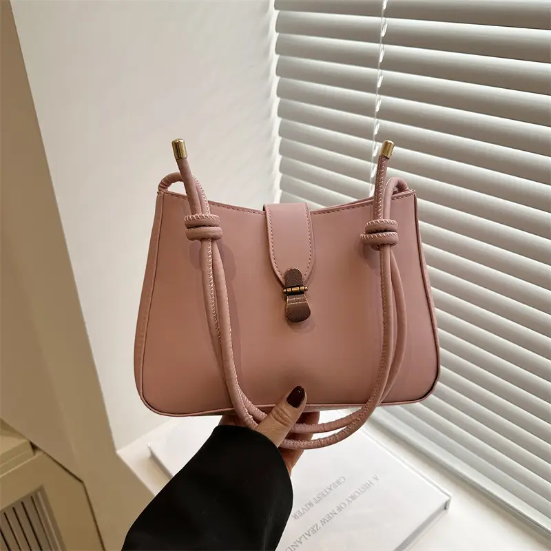 Women's Vintage Underarm Bag Brown Square Commuting Shoulder Crossbody