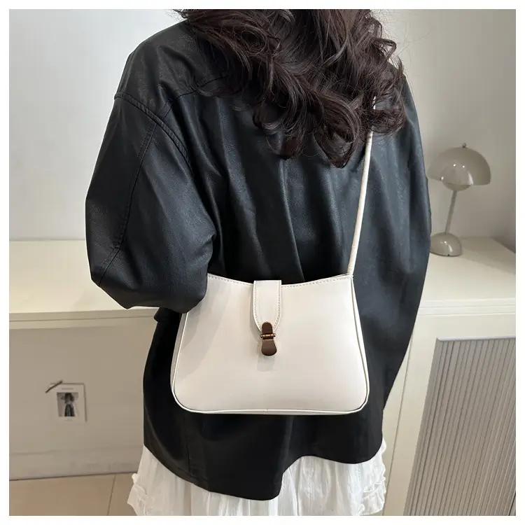 Women's Vintage Underarm Bag Brown Square Commuting Shoulder Crossbody — feature 11