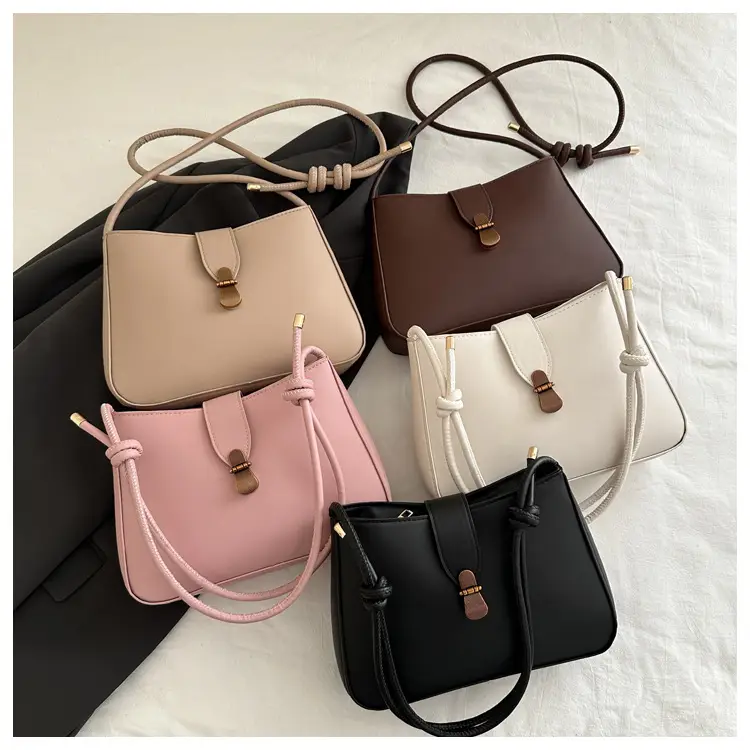 Women's Vintage Underarm Bag Brown Square Commuting Shoulder Crossbody — feature 7