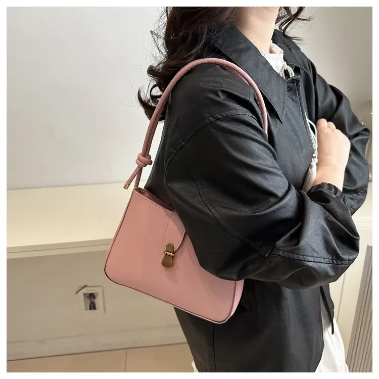 Women's Vintage Underarm Bag Brown Square Commuting Shoulder Crossbody — feature 8