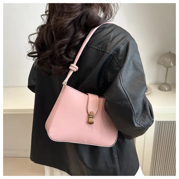 Women's Vintage Underarm Bag Brown Square Commuting Shoulder Crossbody — feature 9