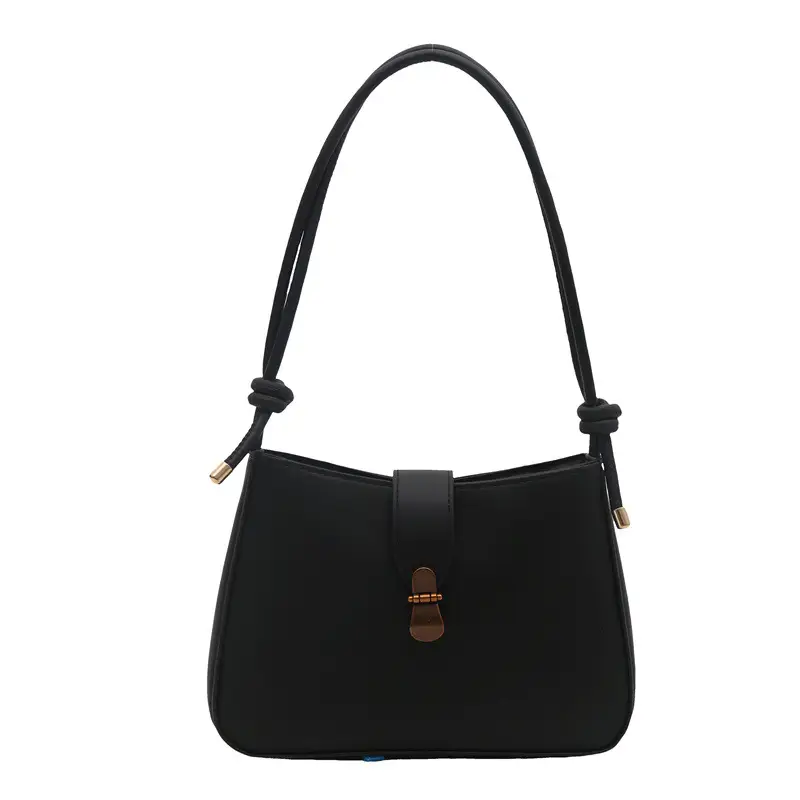 Women's Vintage Underarm Bag Brown Square Commuting Shoulder Crossbody