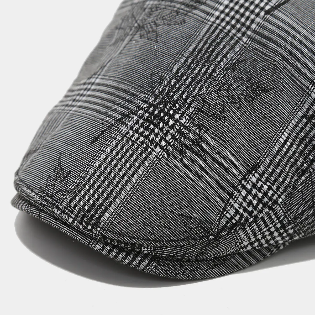 Men's Plaid European Leaf Cap Spring Summer Forward — feature 9