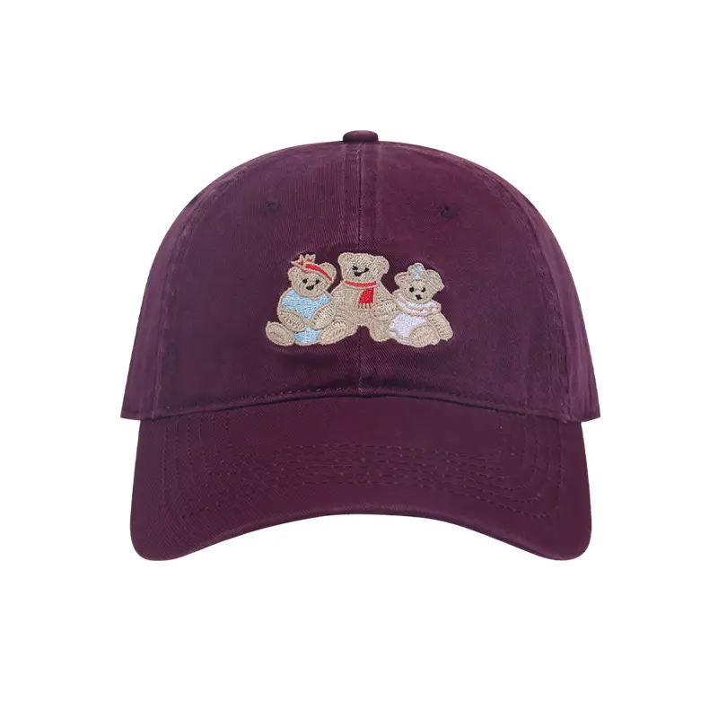 Spring & Summer Bear Embroidered Baseball Cap - Image 11