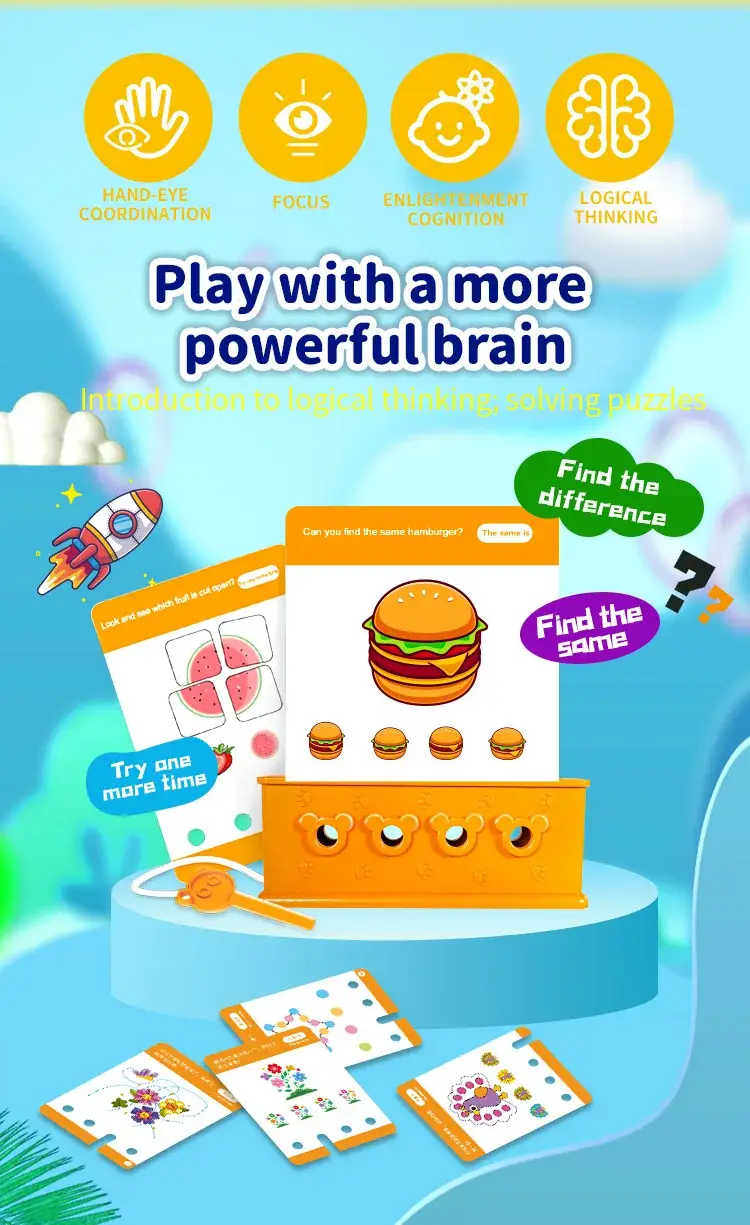 192 Logic Puzzles for Kids Educational Toy — feature 3