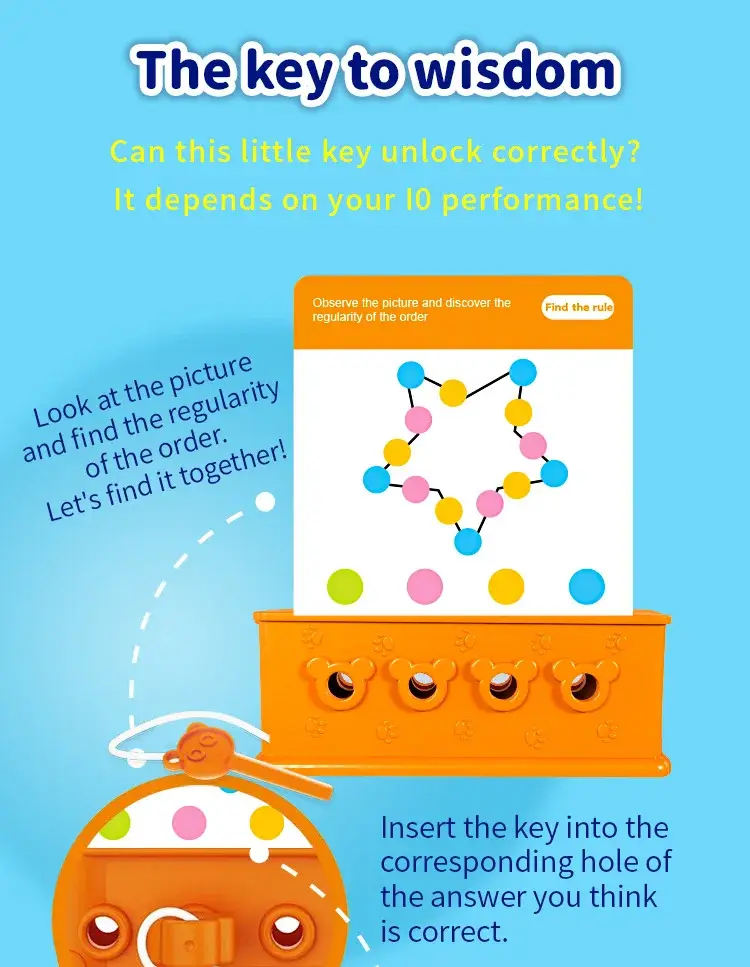 192 Logic Puzzles for Kids Educational Toy — feature 6