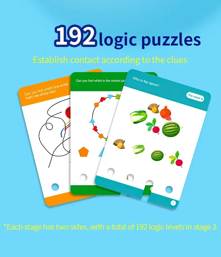 192 Logic Puzzles for Kids Educational Toy — feature 8