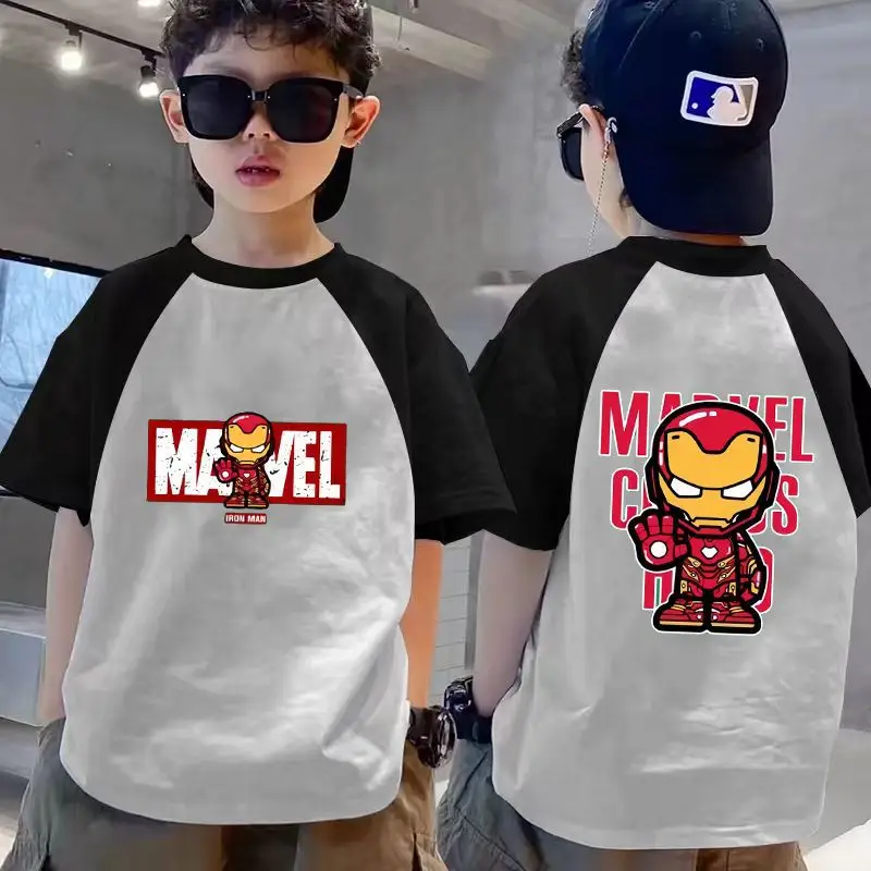 Boys Raglan Sleeve T-Shirt White Black Dragon Print - Image 7