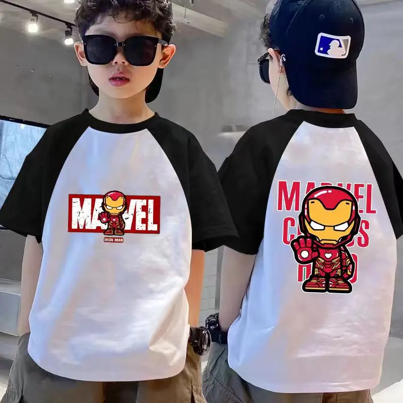 Boys Raglan Sleeve T-Shirt White Black Dragon Print - Image 8