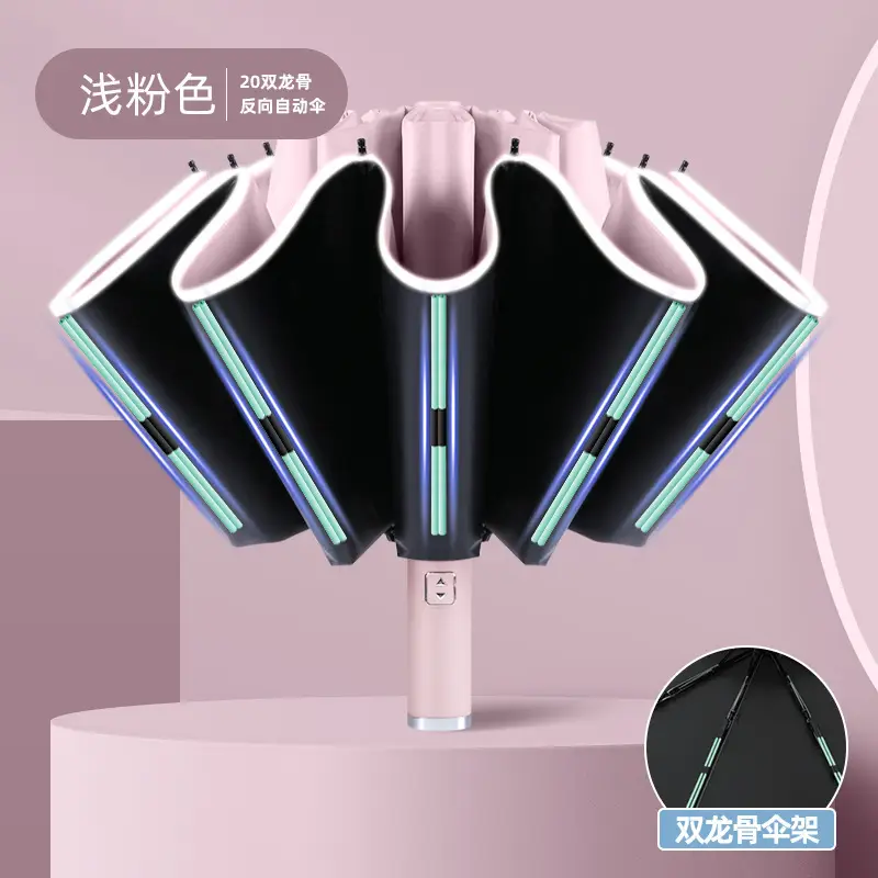 Full Automatic Folding Umbrella with LED Lights - Image 4