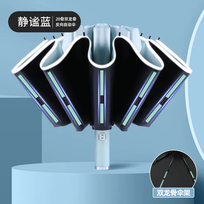 Full Automatic Folding Umbrella with LED Lights - Image 5