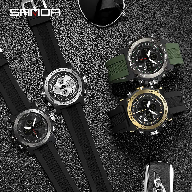 Dual Display Waterproof Alarm Clock Watch for Boys - Image 4