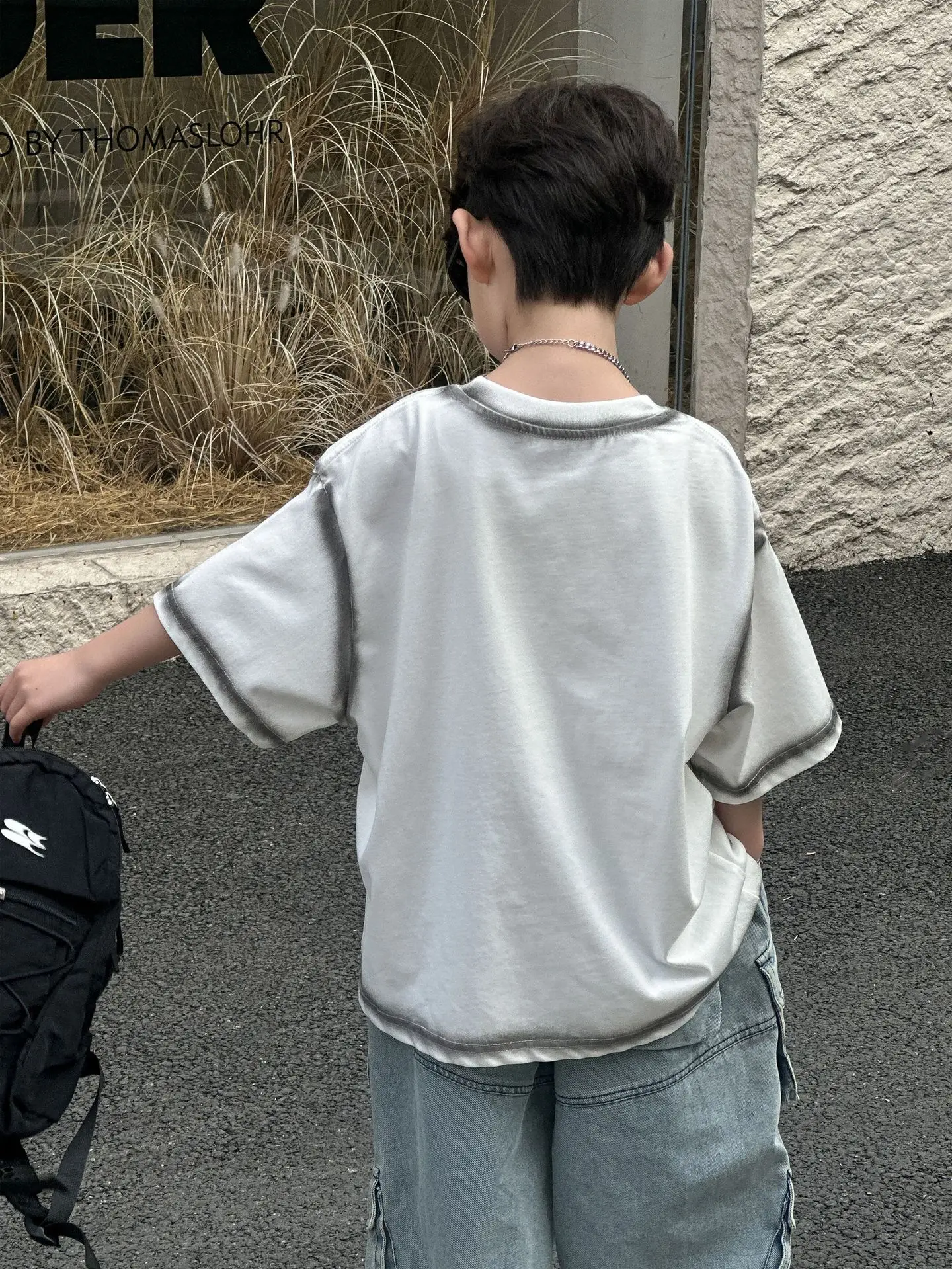 Boys T-Shirt 2025 Summer Korean Style Round Neck Pullovers — feature 12