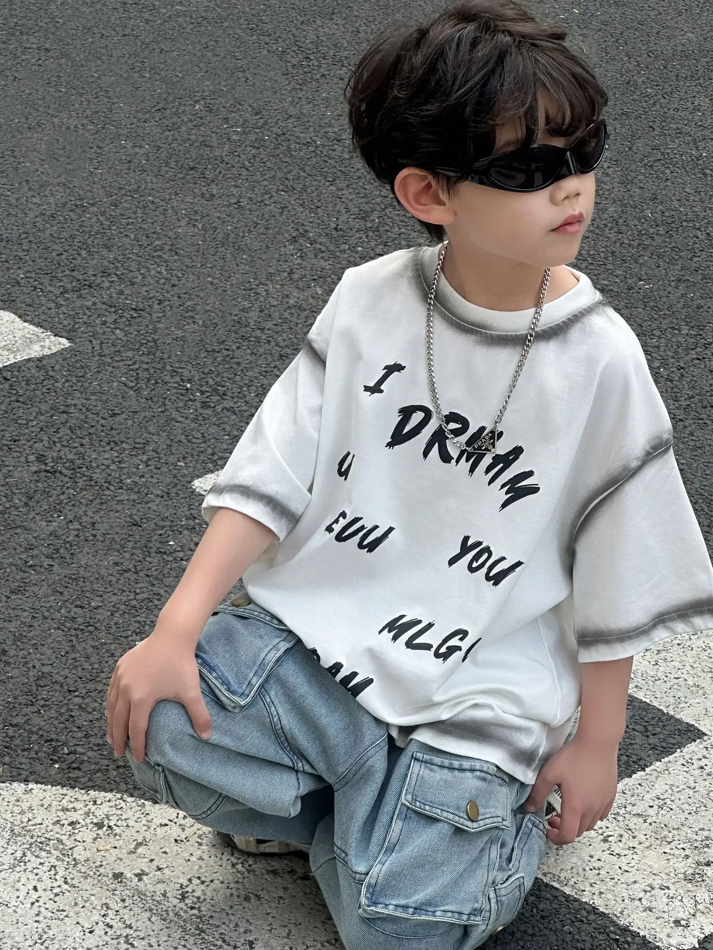 Boys T-Shirt 2025 Summer Korean Style Round Neck Pullovers — feature 6