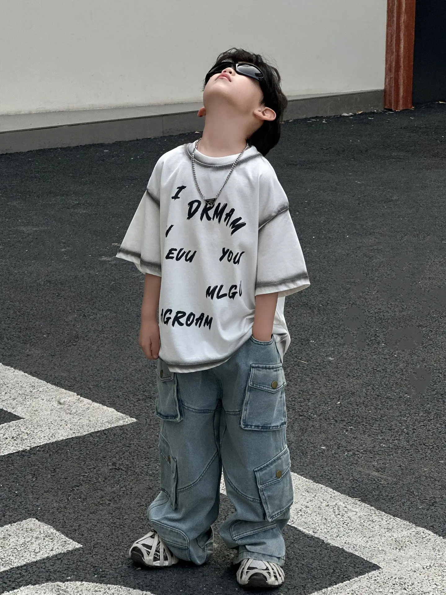 Boys T-Shirt 2025 Summer Korean Style Round Neck Pullovers — feature 8