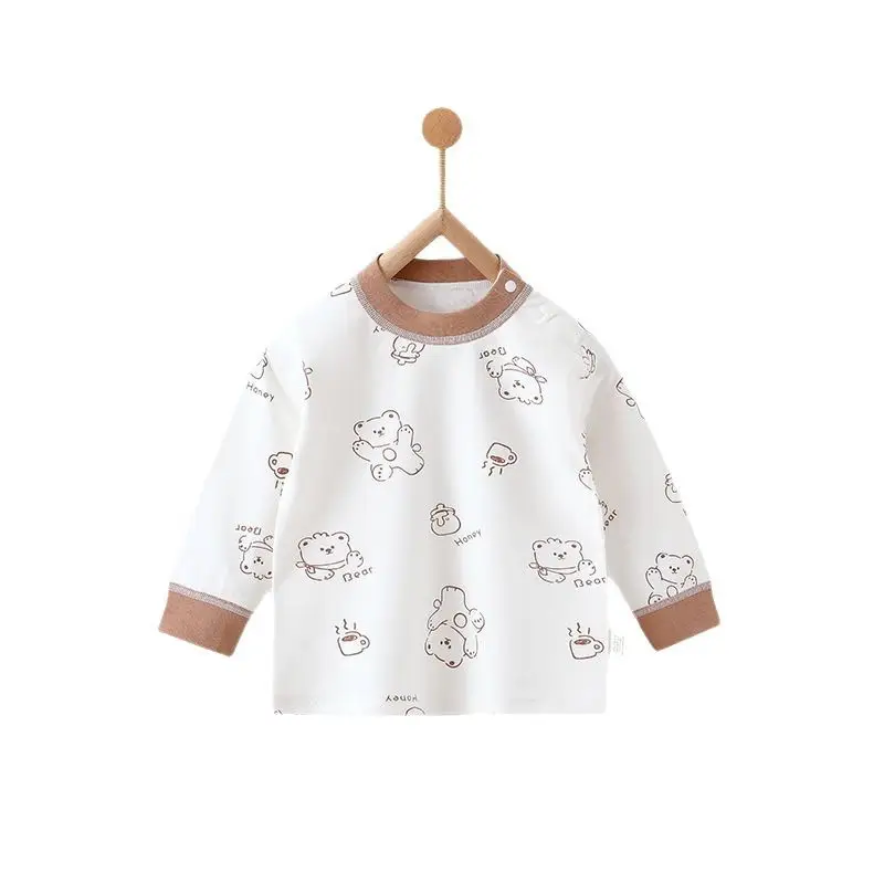 Baby Cotton Long Sleeve T-Shirt White Green Newborn - Image 11