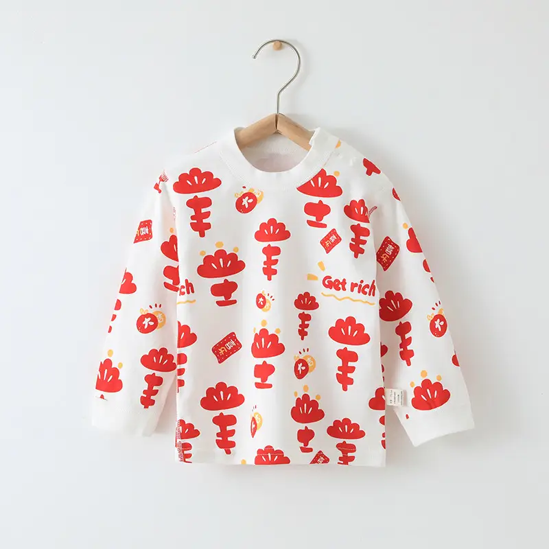 Baby Cotton Long Sleeve T-Shirt White Green Newborn - Image 3