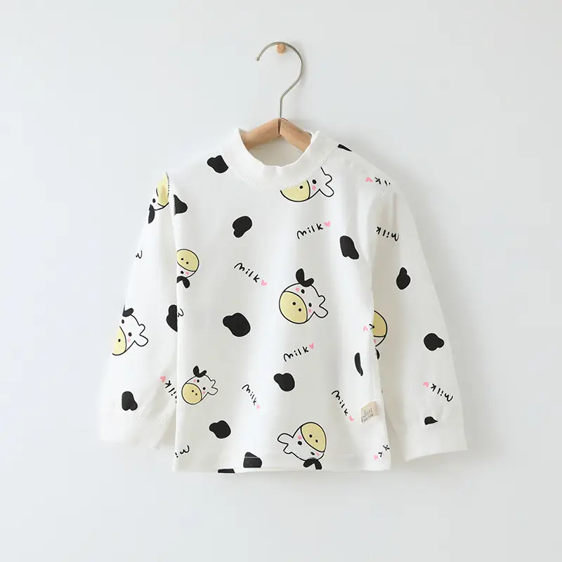 Baby Cotton Long Sleeve T-Shirt White Green Newborn - Image 4