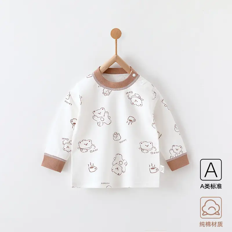 Baby Cotton Long Sleeve T-Shirt White Green Newborn - Image 6