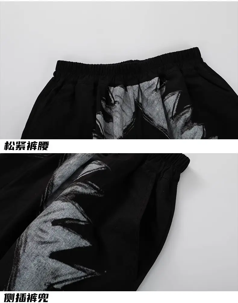 Boys Black Printed 2026 Summer Shorts T-Shirt Set — feature 9