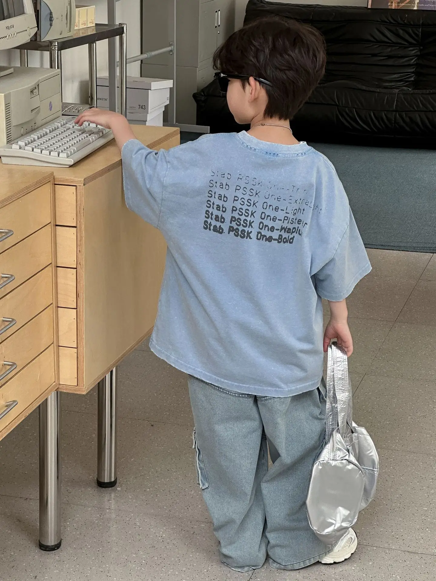 Boys Pure Cotton 2025 Summer Loose Top T-Shirt - Image 4