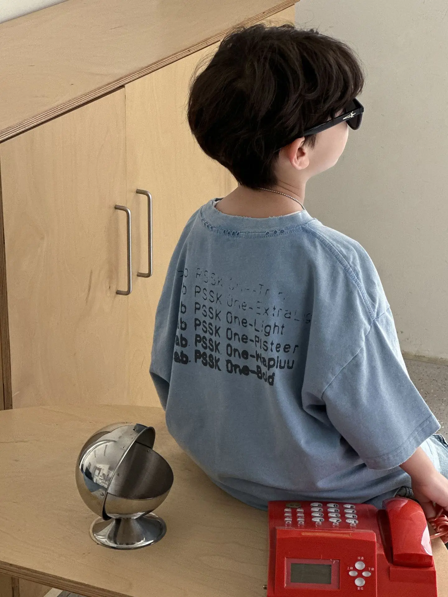 Boys Pure Cotton 2025 Summer Loose Top T-Shirt — feature 4