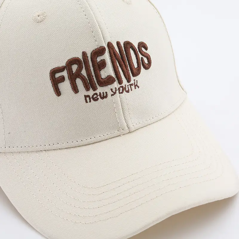 Women's Black Korean Letter Embroidered Cap — feature 3