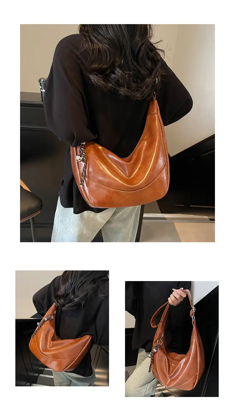 Brown Leather Shoulder Bag for Women 2025 — feature 11