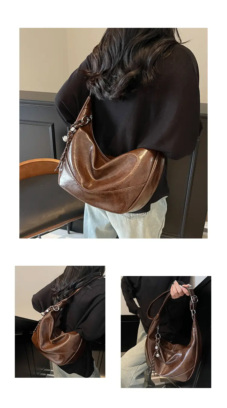 Brown Leather Shoulder Bag for Women 2025 — feature 7
