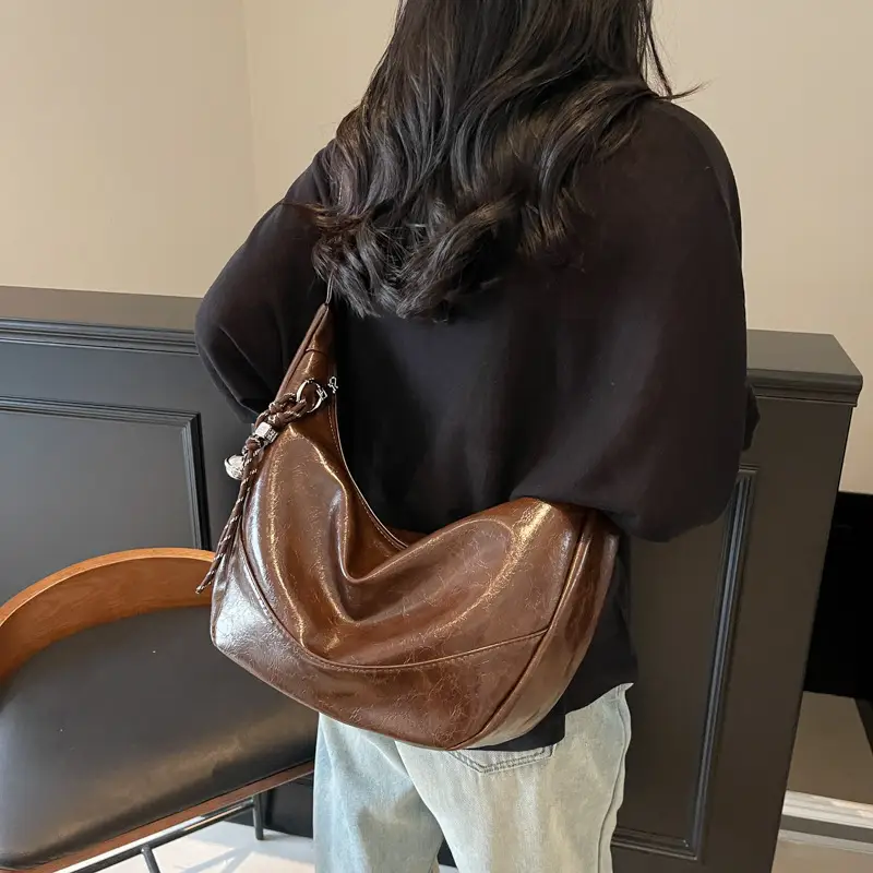 Brown Leather Shoulder Bag for Women 2025 - Image 10