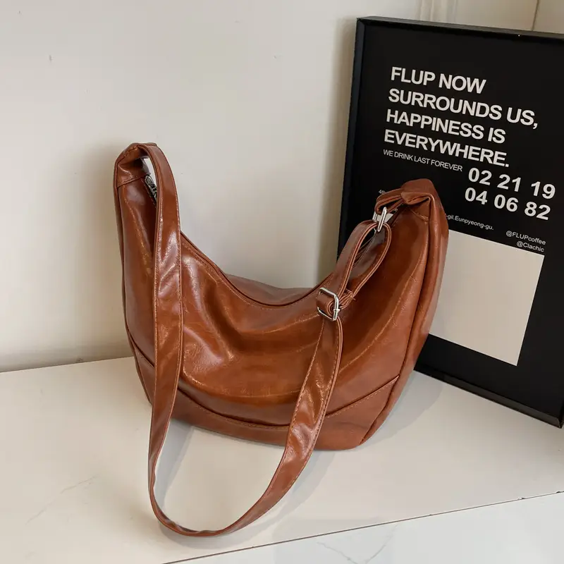 Brown Leather Shoulder Bag for Women 2025 - Image 4