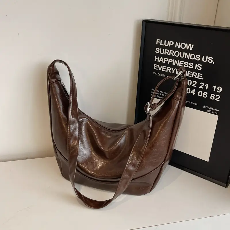 Brown Leather Shoulder Bag for Women 2025 - Image 5