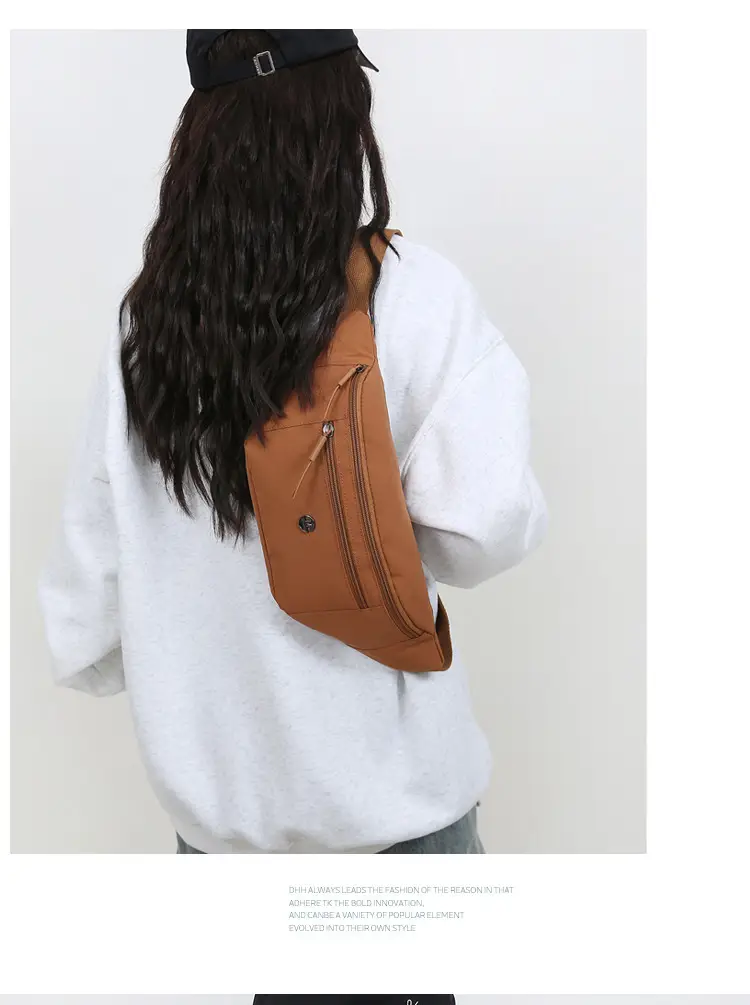 Women's Lightweight Chest Bag with Multiple Colors — feature 11