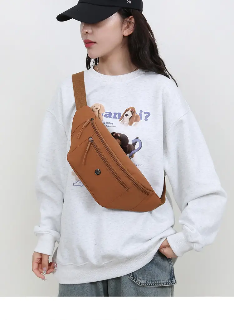 Women's Lightweight Chest Bag with Multiple Colors — feature 12