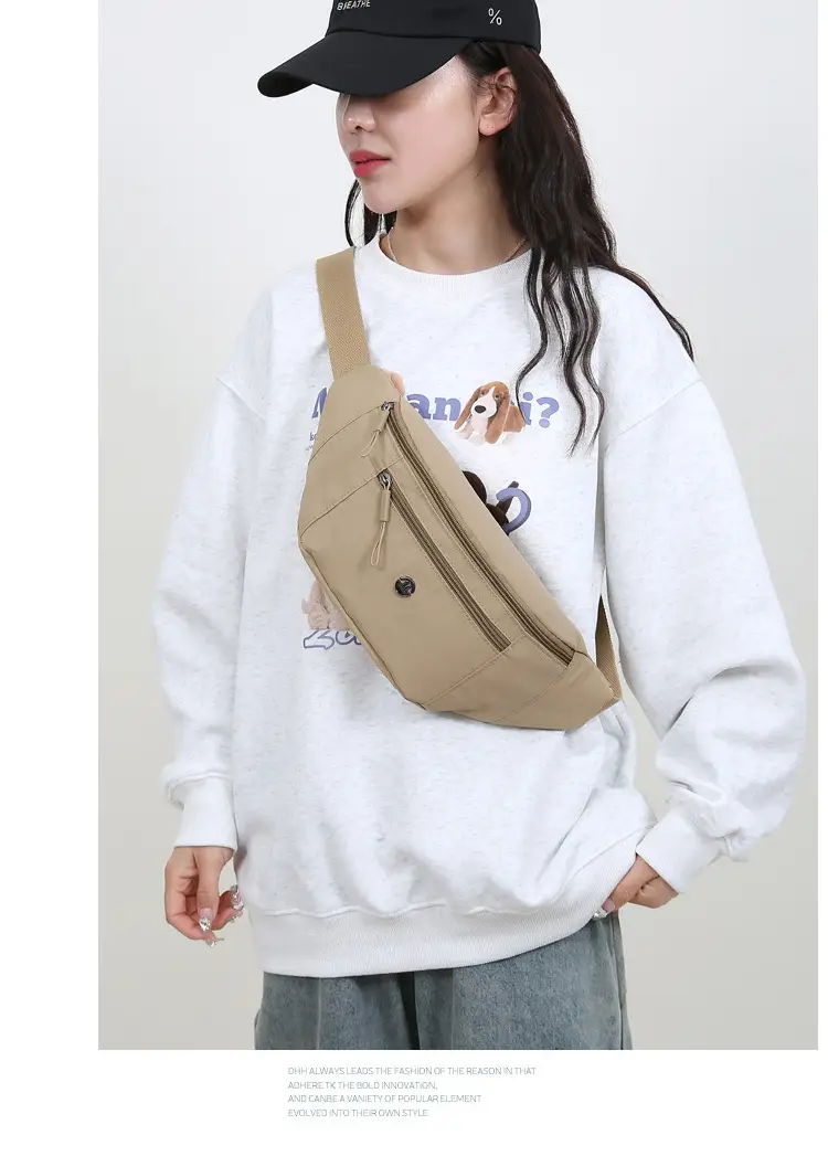 Women's Lightweight Chest Bag with Multiple Colors — feature 15