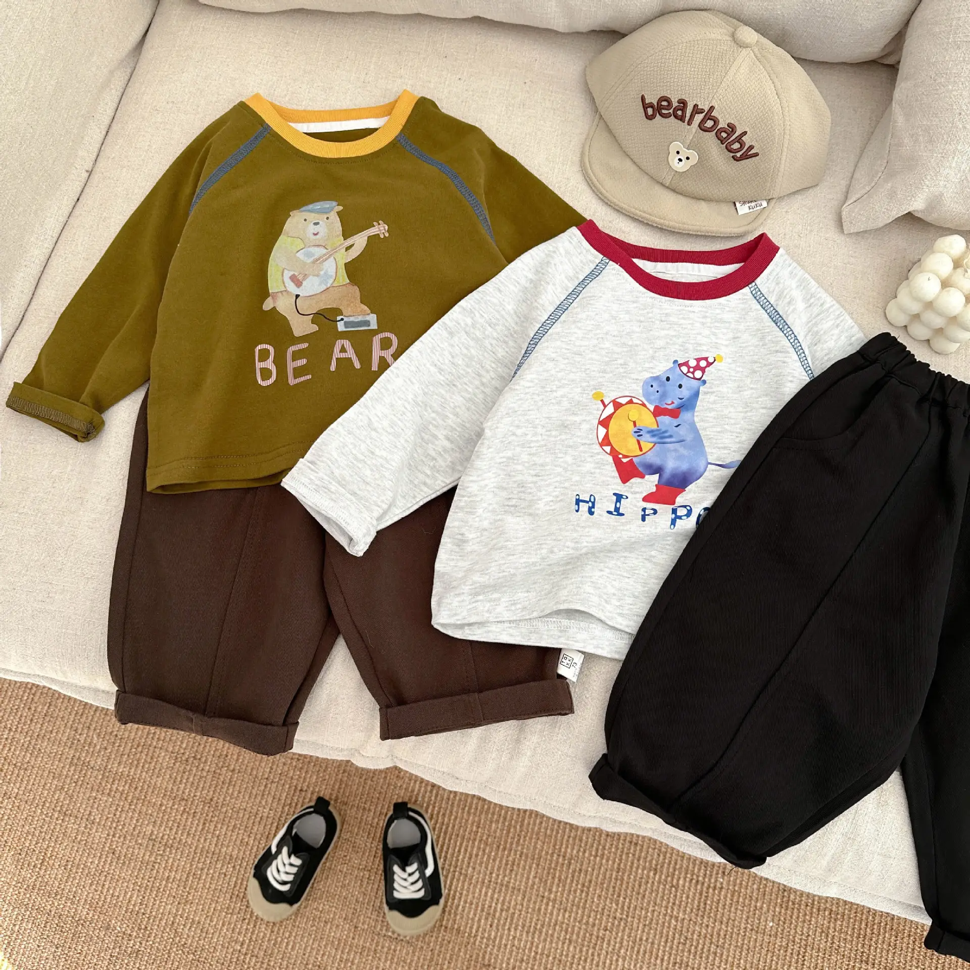 Children Long Sleeve T-shirt Cartoon Animal Cotton Spring Autumn New Boys - Image 5