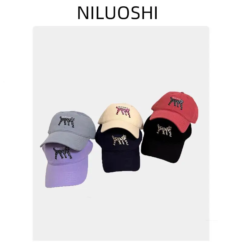 Korean Cat Embroidered Baseball Caps Women - Image 11