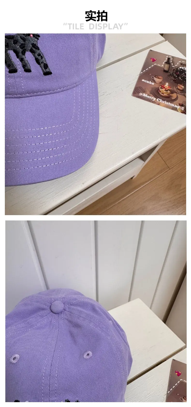 Korean Cat Embroidered Baseball Caps Women — feature 4