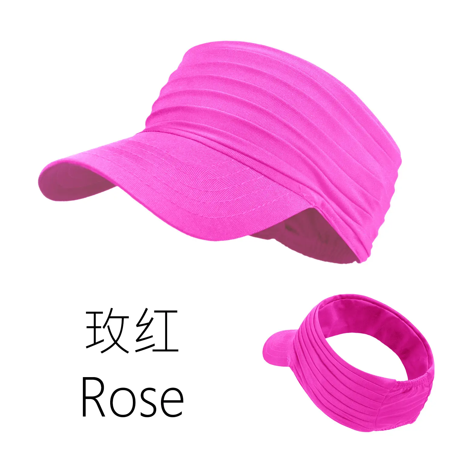 Wine Red UV Sunshade Hat for Men Women
