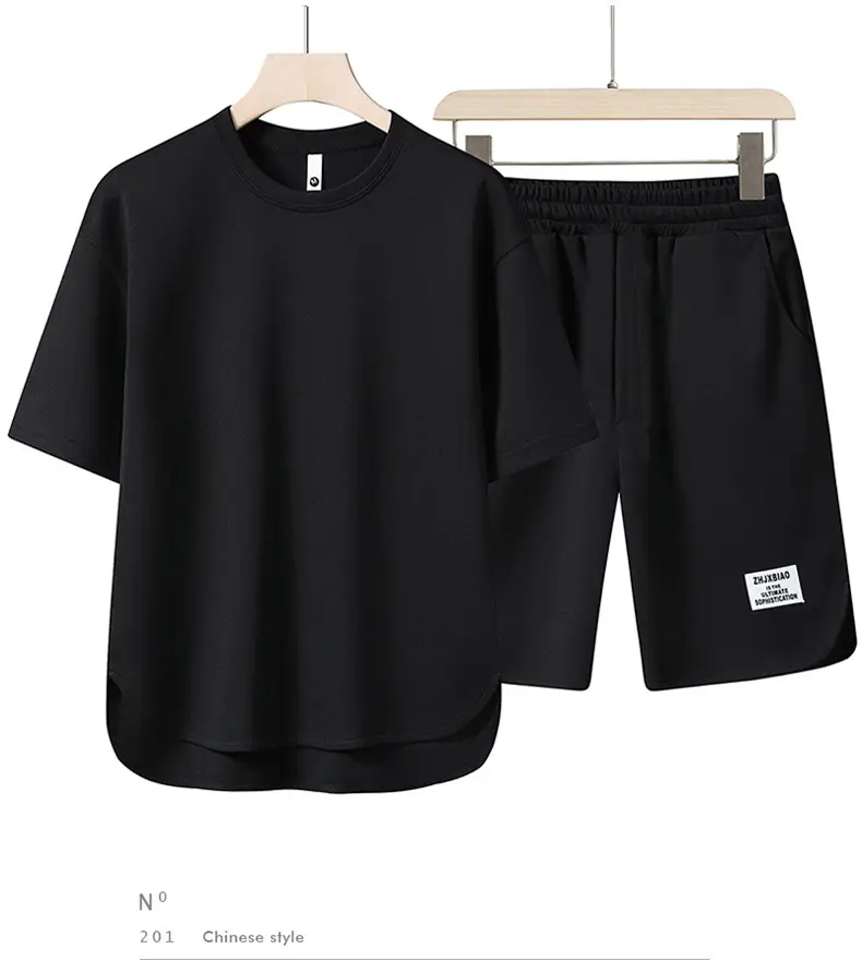 2026 Boys Short Sleeve T-Shirt Set Black — feature 7