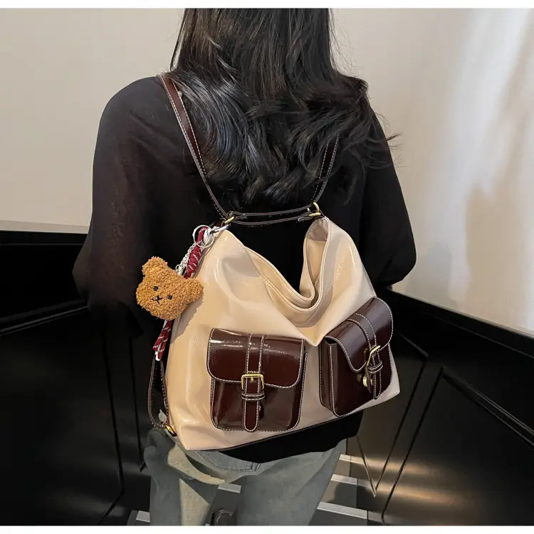New Women's Tote Bag European American Retro Large Capacity — feature 32