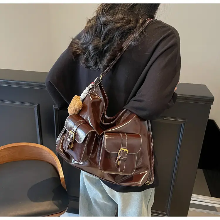 New Women's Tote Bag European American Retro Large Capacity — feature 33
