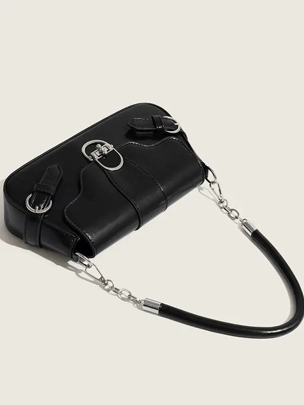 Black Melard Retro Shoulder Bag for Women - Image 5