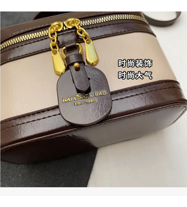 Retro Crossbody Bag Red Leather 2025 New Fashion — feature 6
