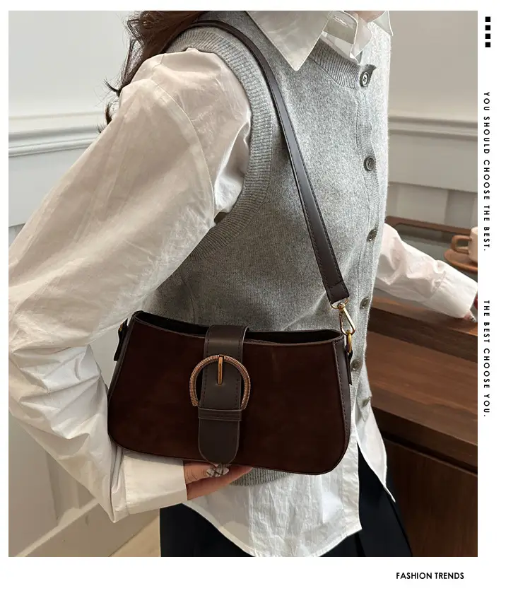 Frosted Deerskin Women's Shoulder Bag 2025 — feature 1